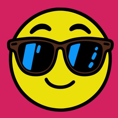 emoji with sunglasses
