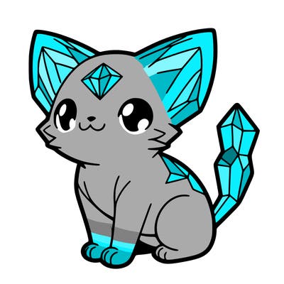 crystal kitten