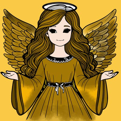 angel realistic girl