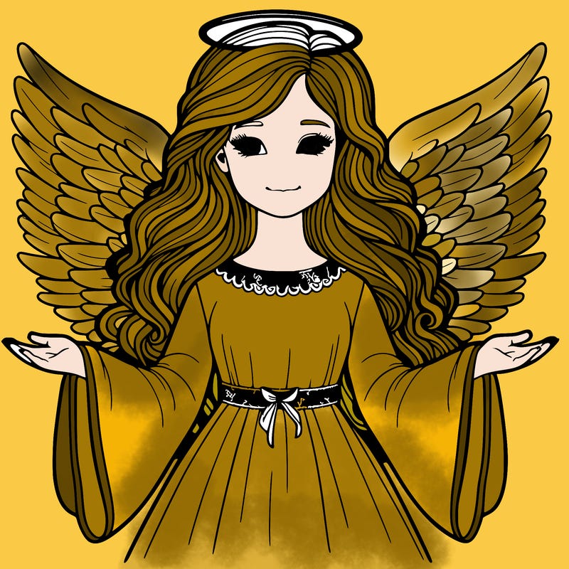 angel realistic girl