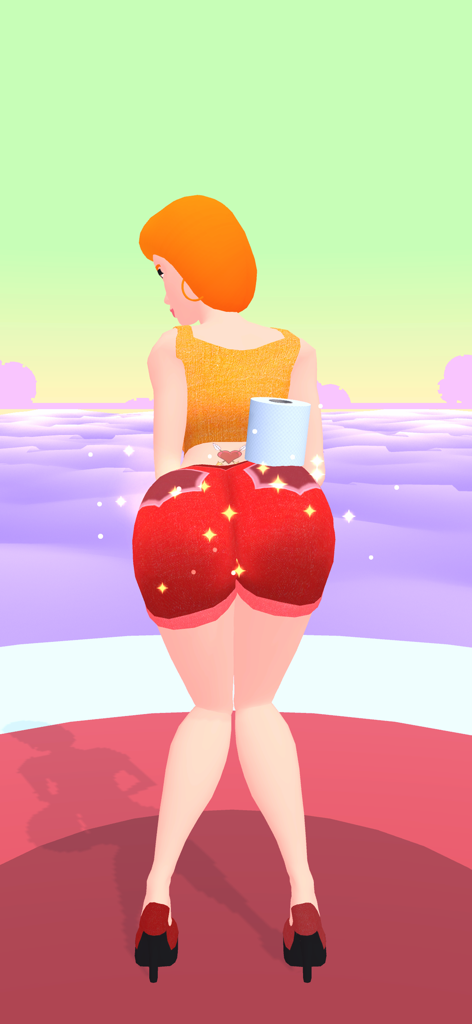 Twerk Master - A cartoon character performing a dance move in the Twerk Master mobile game