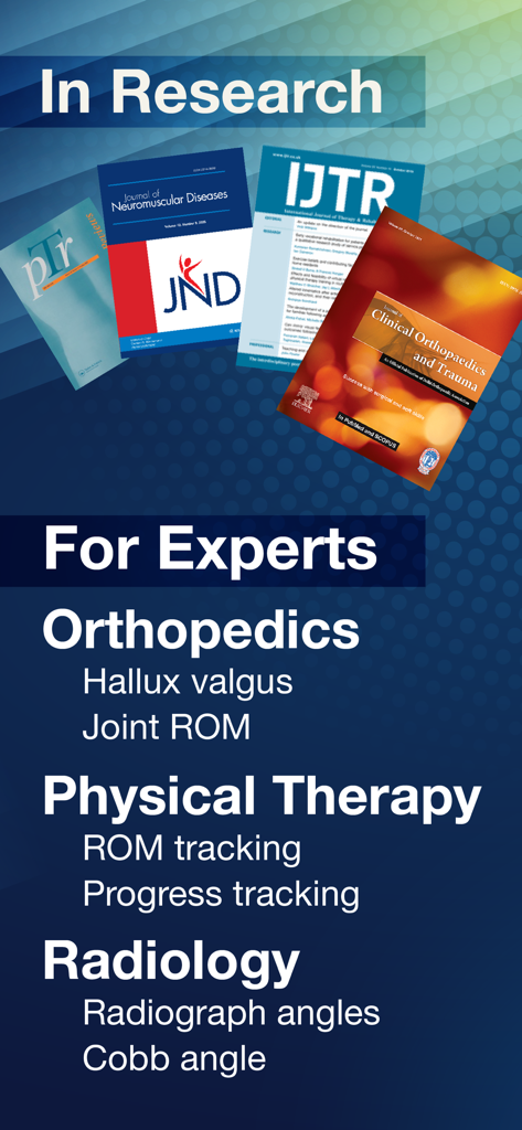 Angulus Pro - Precision Angle - Validação de pesquisa do Angulus Pro e casos de uso clínico para especialistas médicos