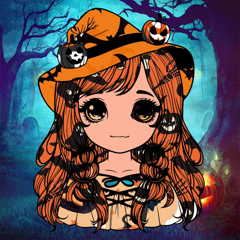 girl realistic halloween character