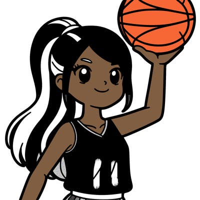 a basketball player who is a girl