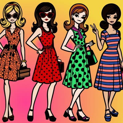 1960s retro women