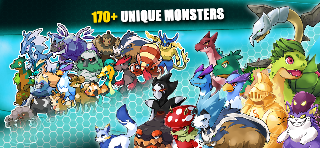 A diverse group of over 170 unique monsters from the EvoCreo pocket monster game