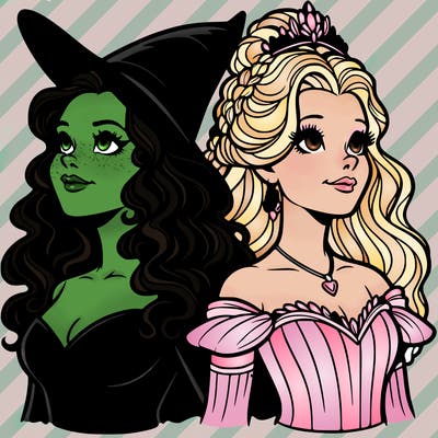 'elphaba and glinda (realistic)