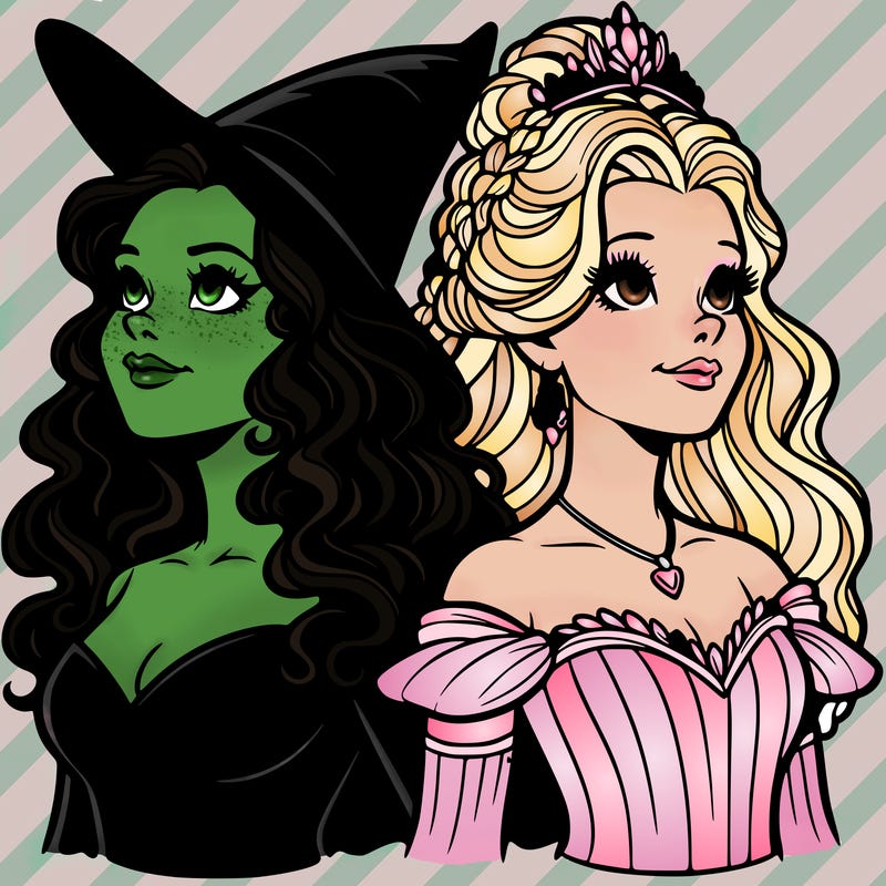 'elphaba and glinda (realistic)