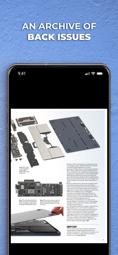 APC Australia - A technical hardware teardown article displayed within the APC Australia magazine app archive