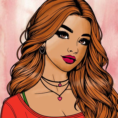 detailed realistic girl