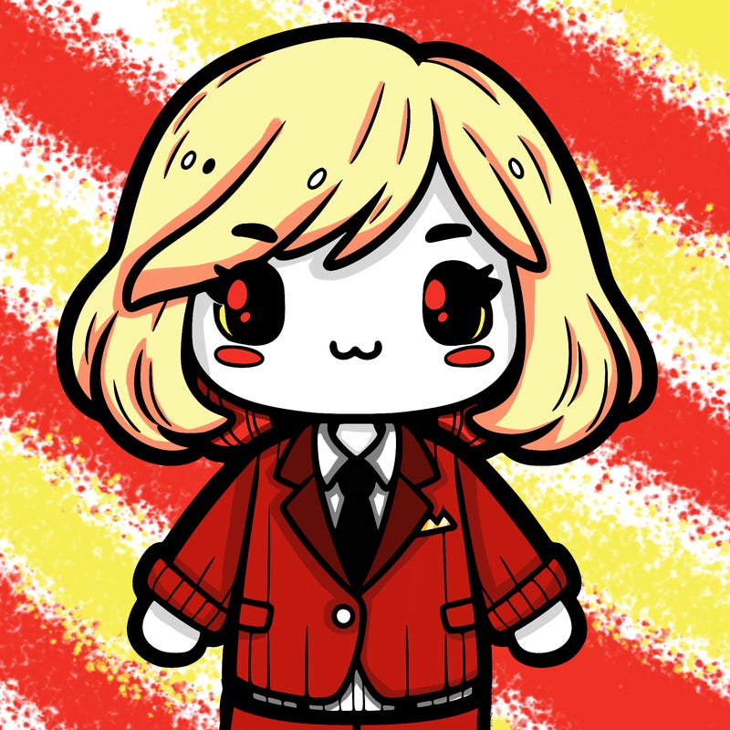 girl with a suit