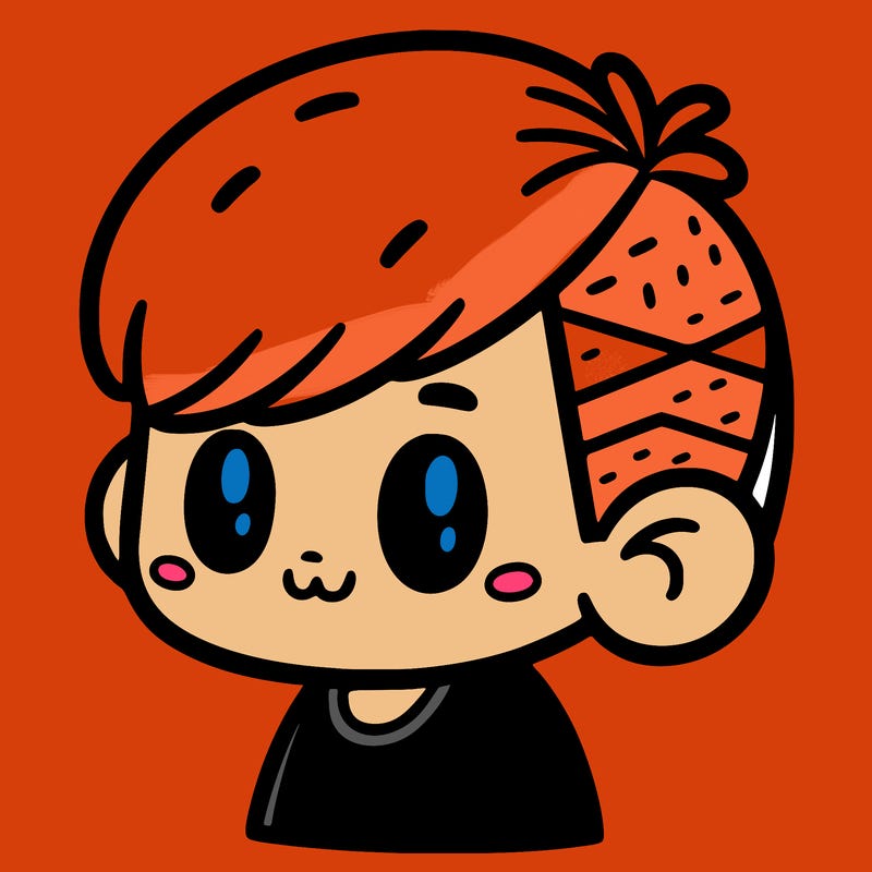 a kid with a haircut