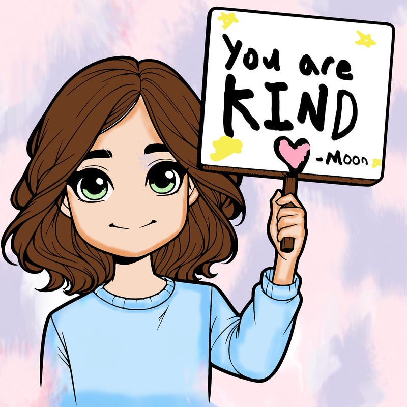 realistic girl holding up a sign