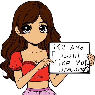 realistic pretty girl holding blank sign