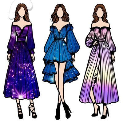 fashion models dresses