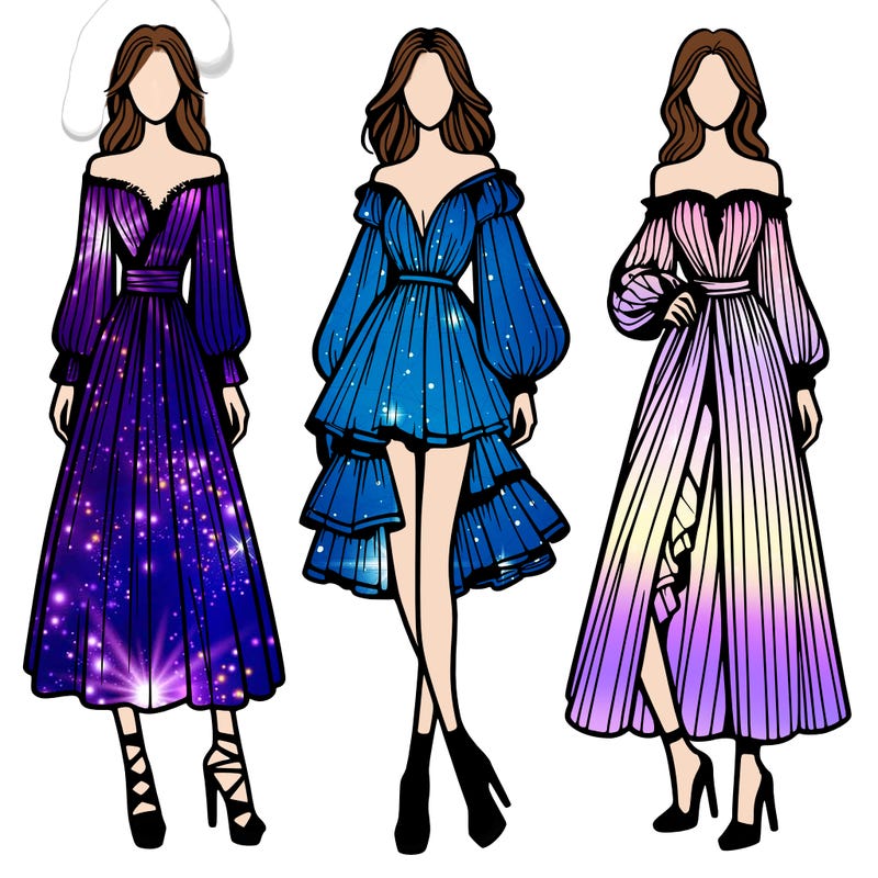 fashion models dresses