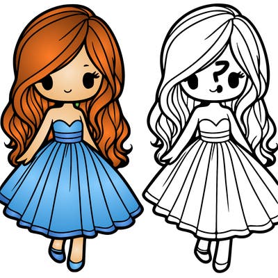 girl in a flowy dress