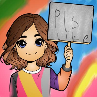 realistic girl holding up a sign