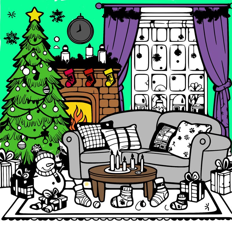 christmas living room