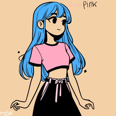 girl in a cute crop top