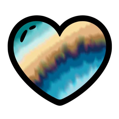 a blank heart