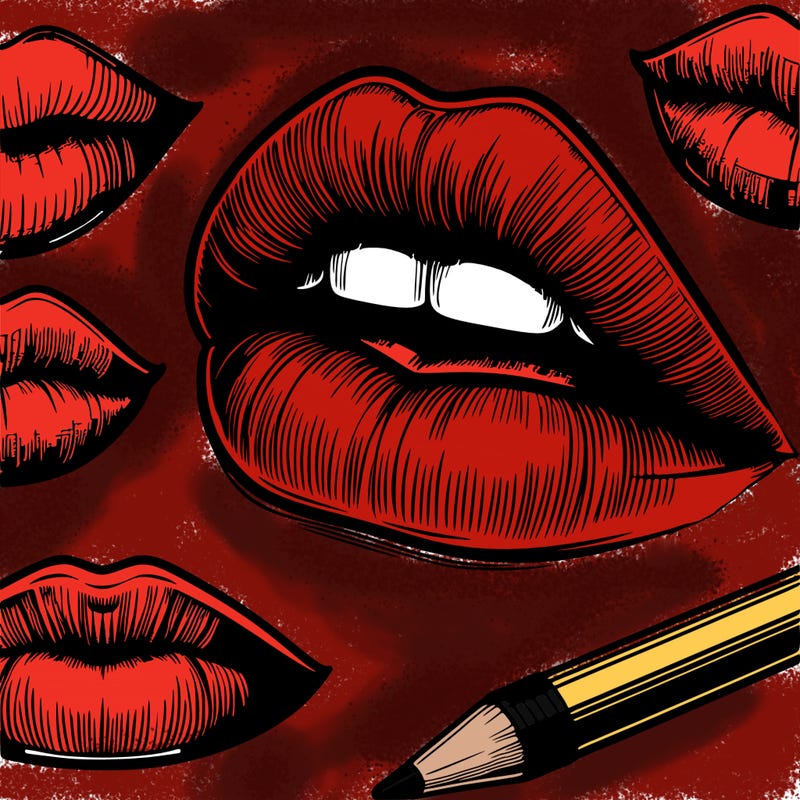 realistic  lips