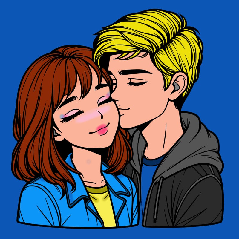 realistic girl and boy  love
