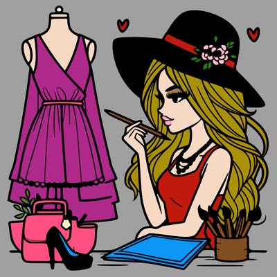 a stylish fashion designer