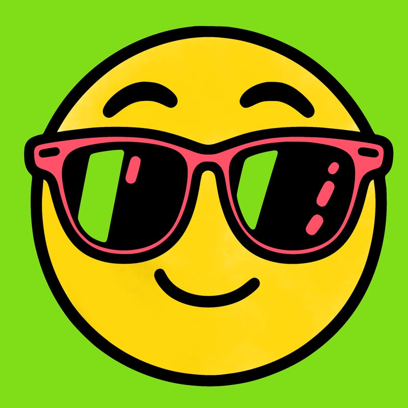 emoji with sunglasses