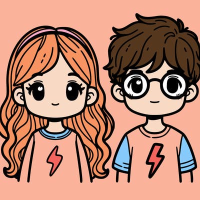 ginny wensley with harry potter