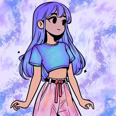 girl in a cute crop top