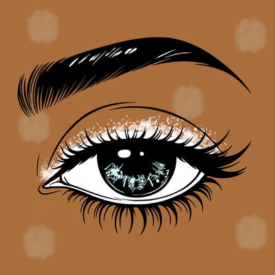 eye closed realistic