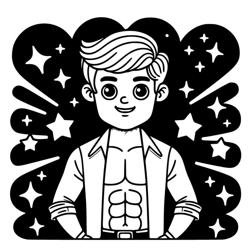 popular boy with abs