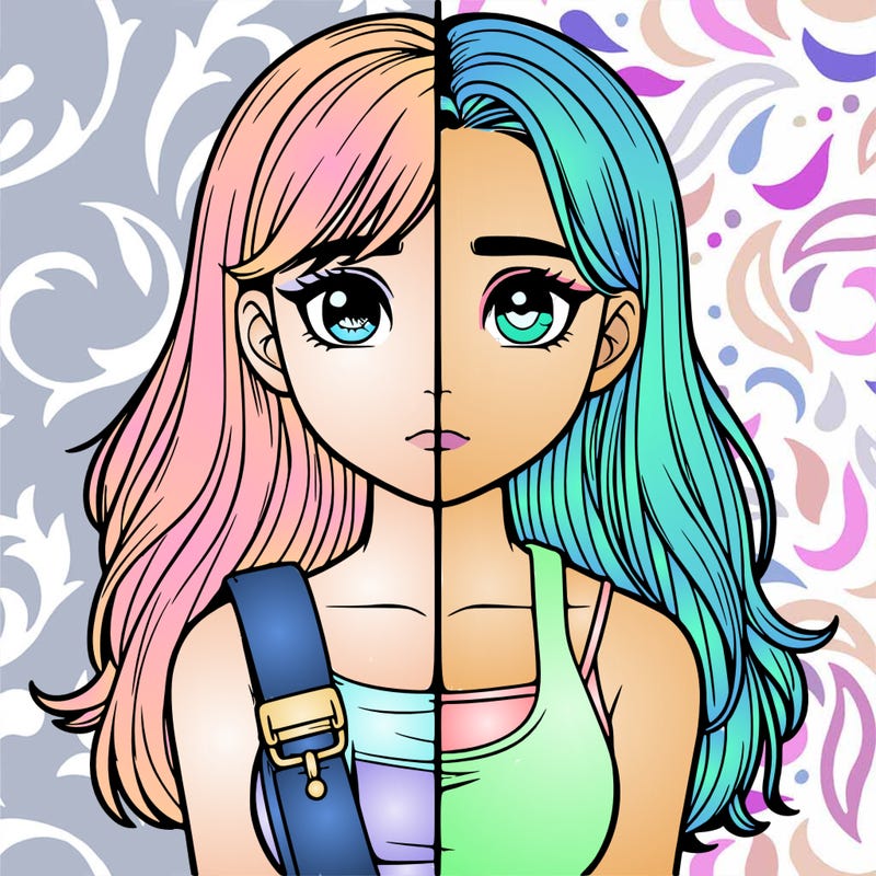 realistic girl split