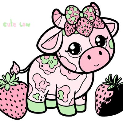 strawberry cow