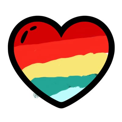 a blank heart