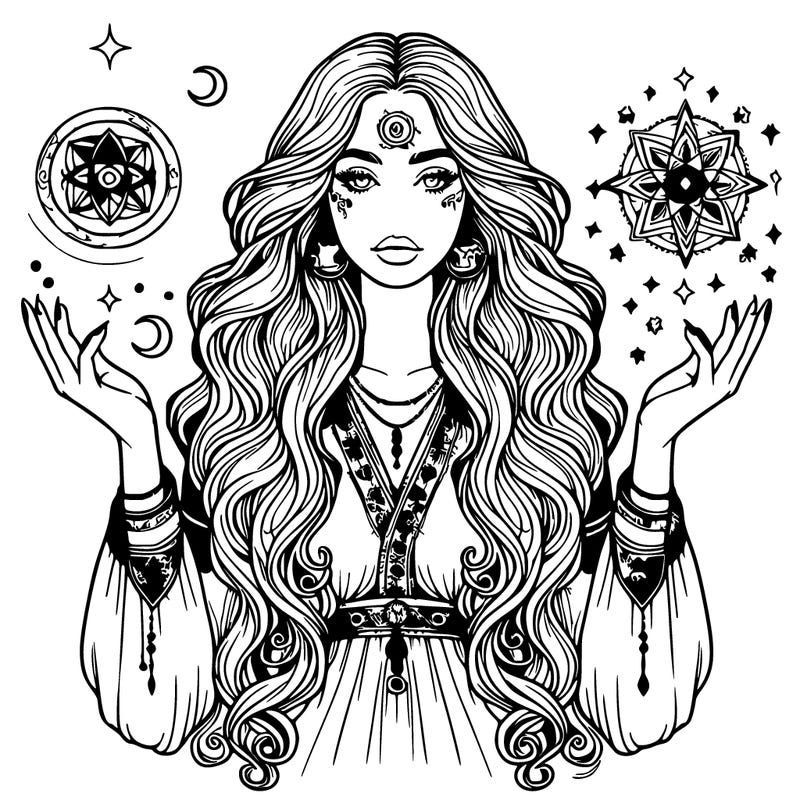 realistic mystical girl