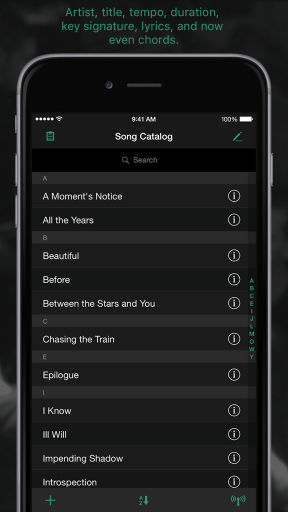 Setlists - Music App | MWM