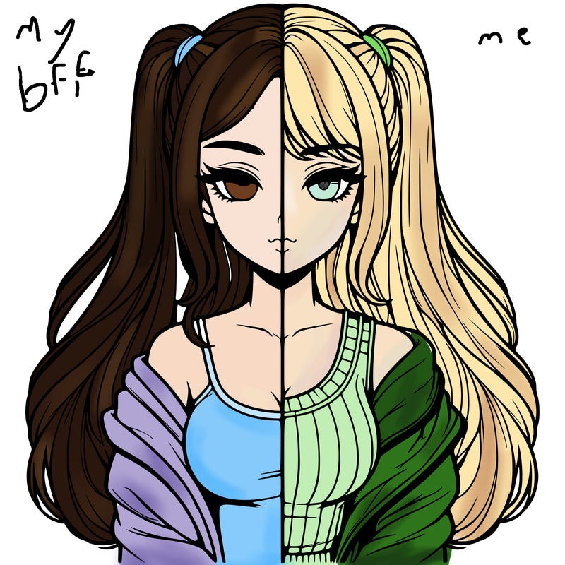 realistic girl split