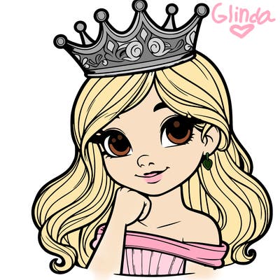 a realistic princess with a realistic crown