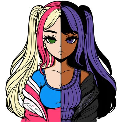 realistic girl split