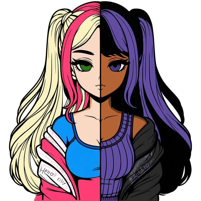 realistic girl split