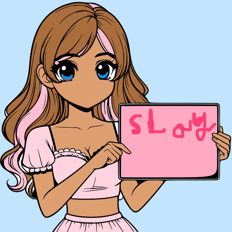 realistic pretty girl holding blank sign