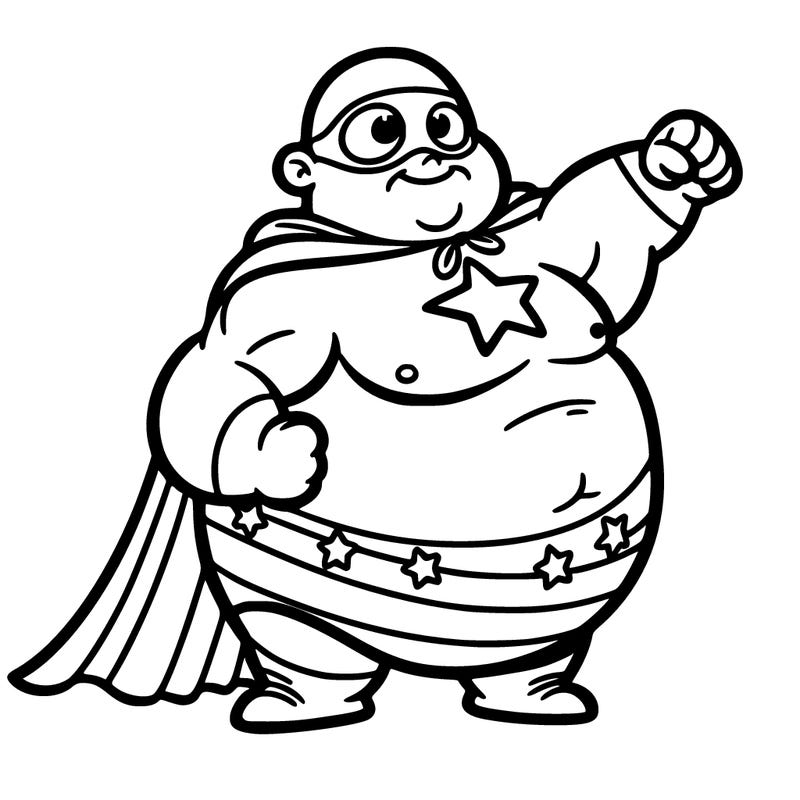 fat superhero