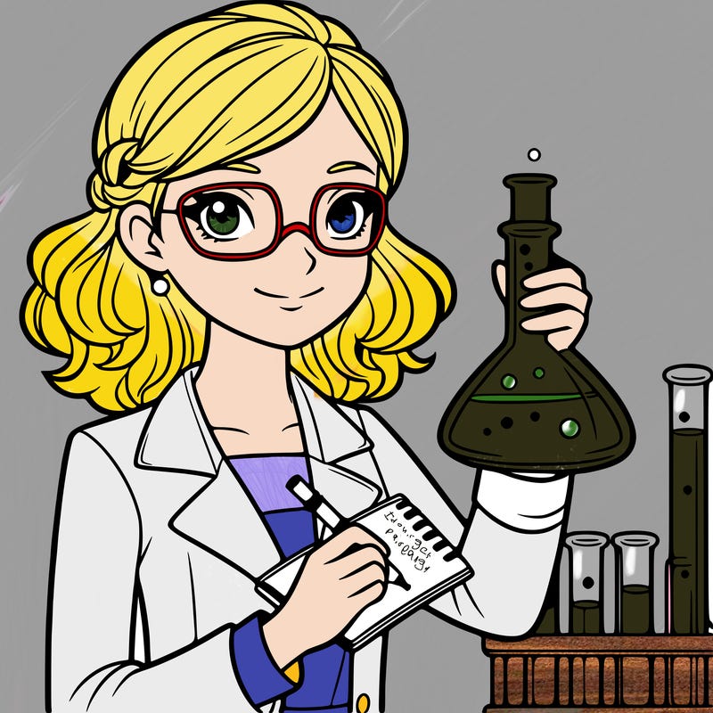 a female scientist