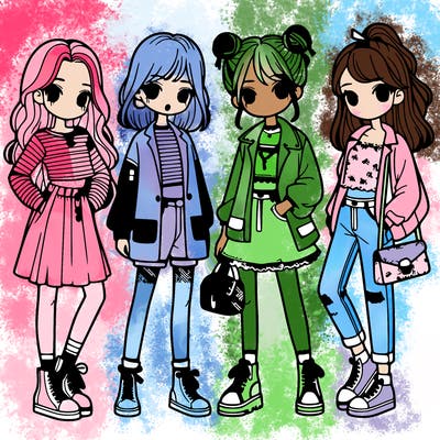 girls with fashion