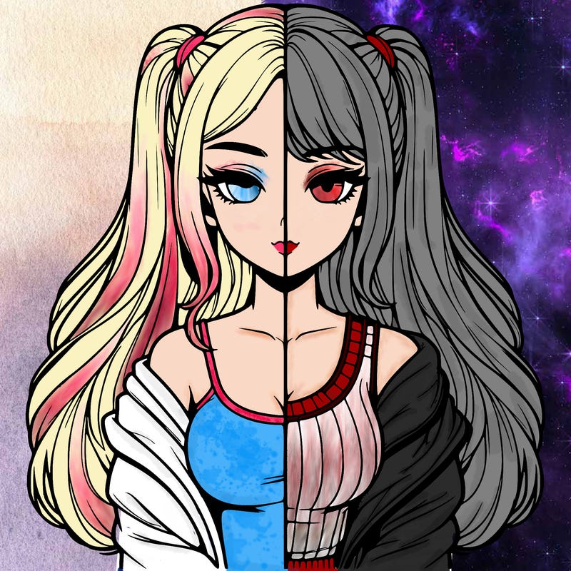 realistic girl split