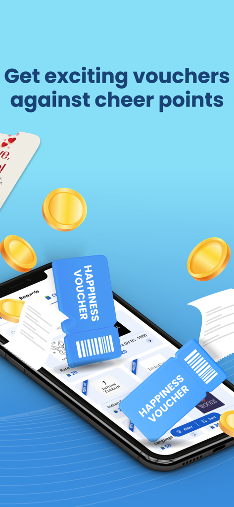 LuLu Happiness - LuLu Happiness app screen showing vouchers earned from cheer points