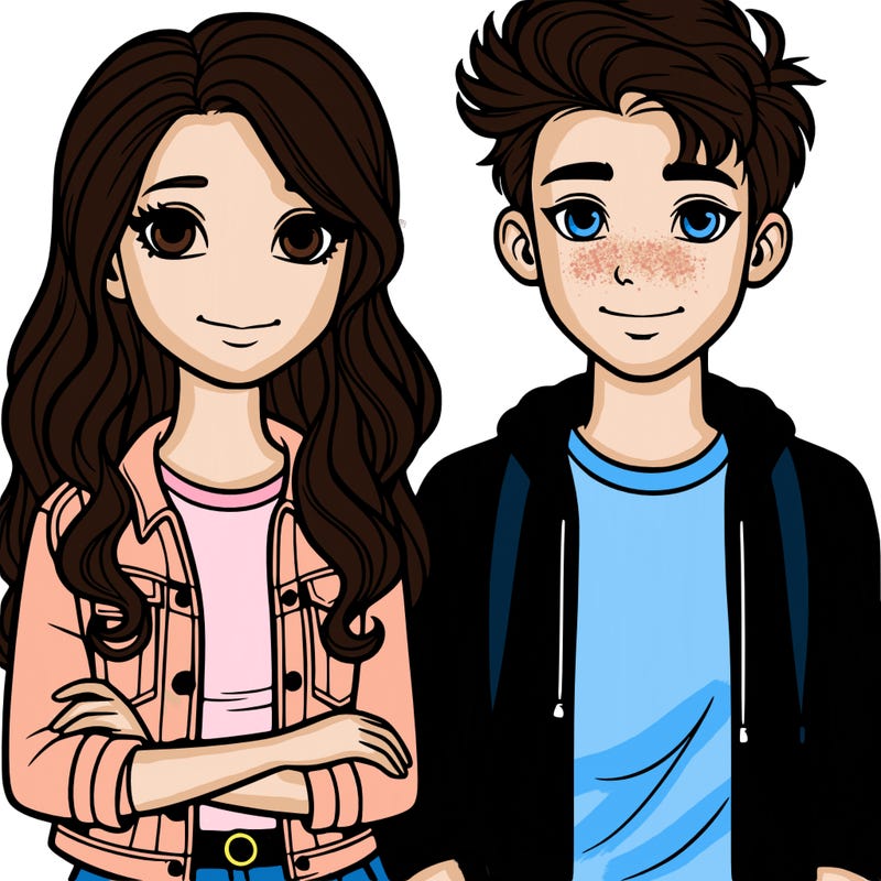 teenage girl and boy