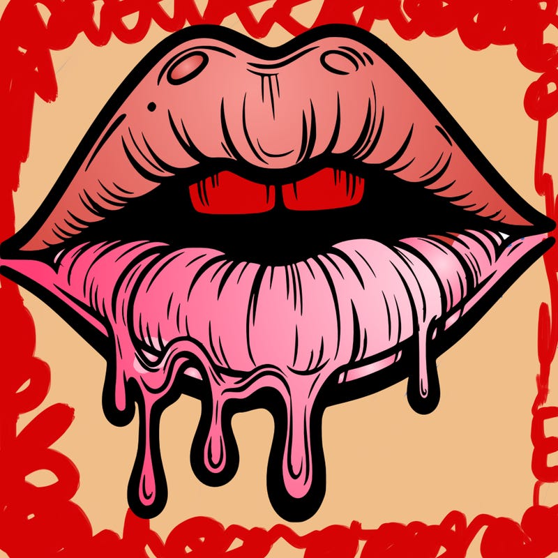 lips that look realistic and drip